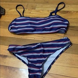 red white and blue bathing suit